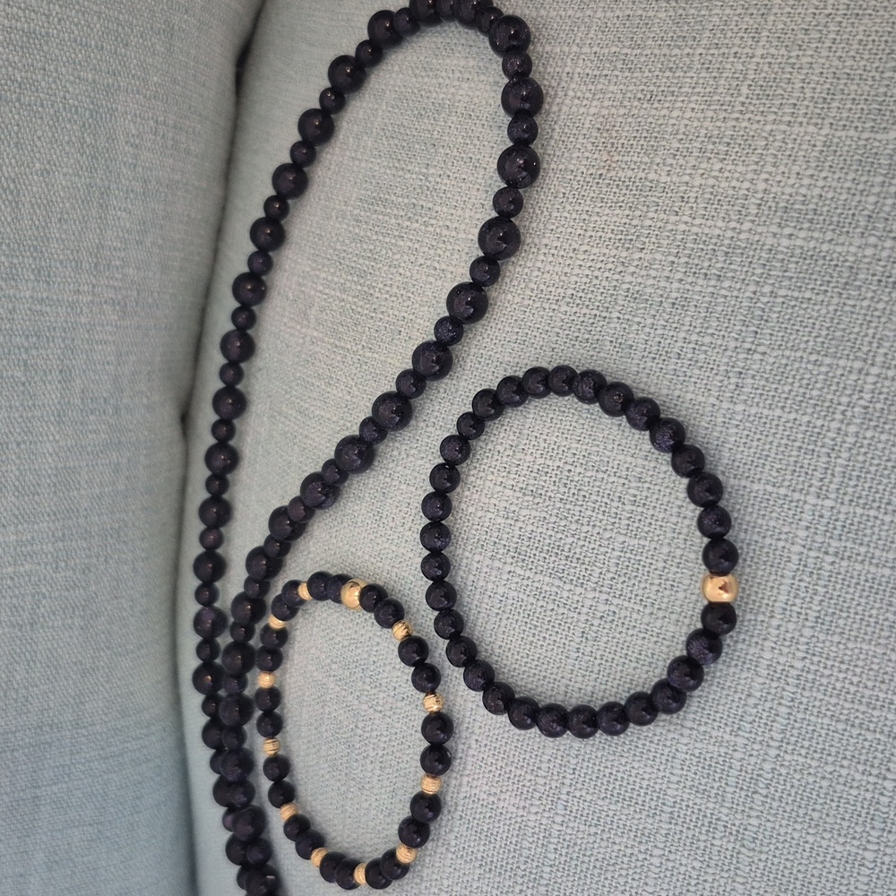 Bluestone Necklace & Two Braclets - image 4